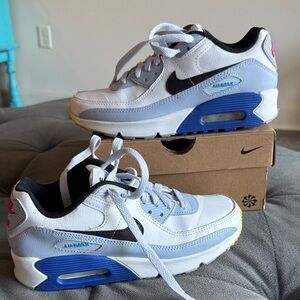 Nike Air Max 90 White/Blue Sneakers